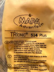Mapa 514319 AdvanTech TRIonic 514 Plus Disposable Gloves Size 9 - Photo 2
