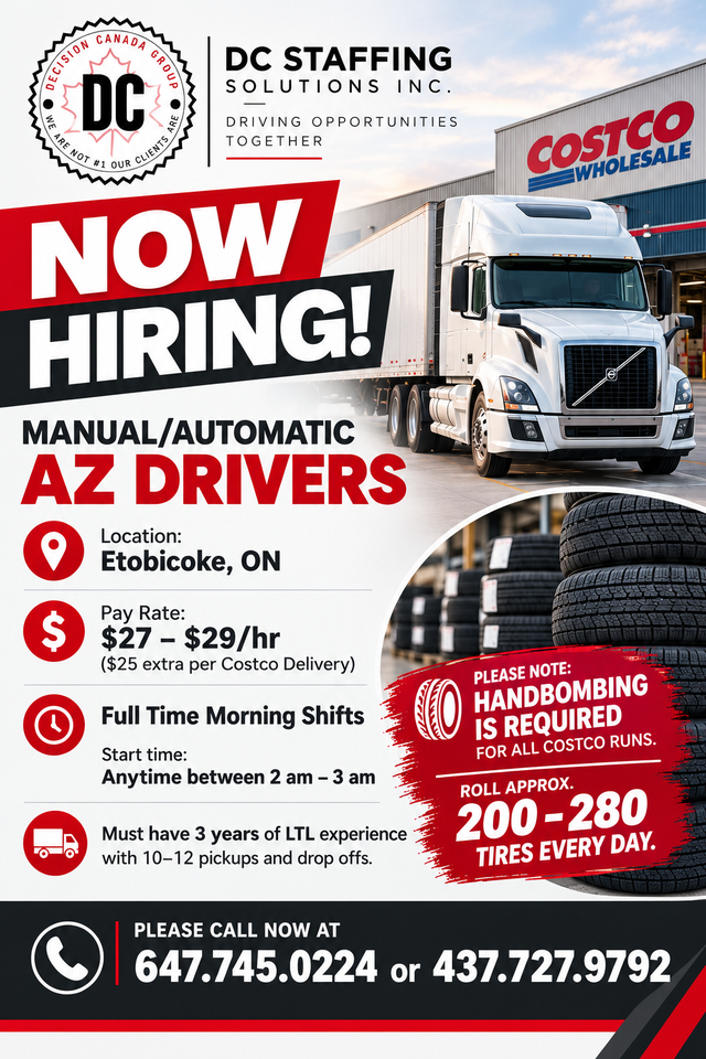 AZ LTL DRIVERS- ETOBICOKE, ON