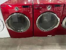 Laveuse sécheuse frontales rouges Samsung (remis à neuf)