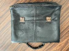 FOR SALE: Black Leather Bag/Briefcase