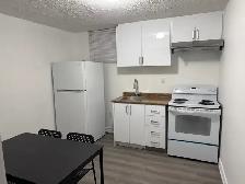 One bedroom basement apartment for rent