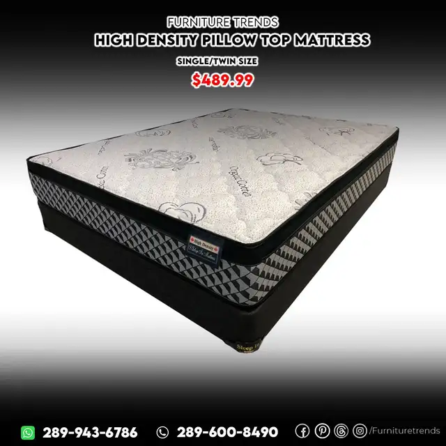 Furniture Trends High Density Pillow Top Mattress