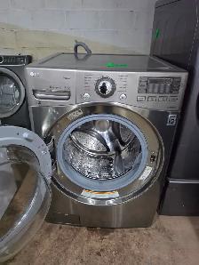 LG STEAM 27' Stainless Steel Front-Load Stackable Laundry Washer - Photo 4