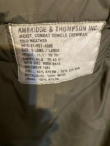 Canadian army tankers parka - Photo 3