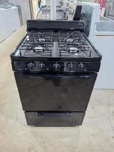 Premier 24' Apartment Size Black Slide-in Propane Stove Oven