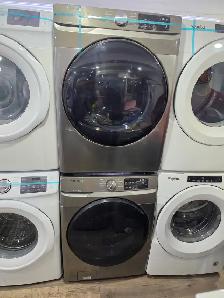 NEWER MODEL Samsung 27' Stainless Steel Front-Load Washer  Dryer