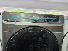 NEWER MODEL Samsung 27' Stainless Steel Front-Load Washer  Dryer - Photo 6