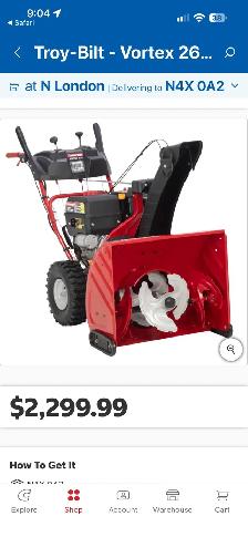 26" Troy-bilt 3 stage snowblower - Photo 10