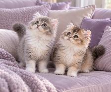 Purebred British Longhair chatons