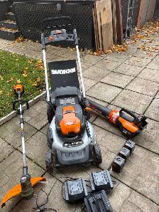 WORX 56V Power Share Lawn Care Bundle