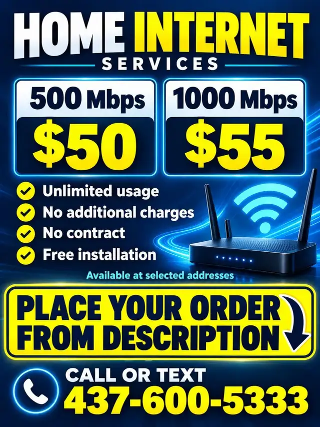 Cheap Home Internet |500 Mbps $50|Fiber Internet