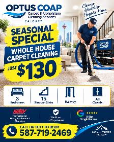 OKz.ca Special $130 Whole house truckmount carpet cleaning deal