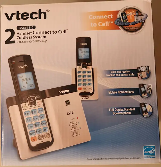Phone – VTech DS6611-2 Bluetooth Cordless Phone, 2 Handsets