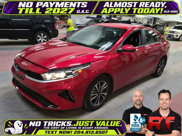 2023 Kia Forte EX FWD - Heated Seats/Wheel, CarPlay, Blind Spot