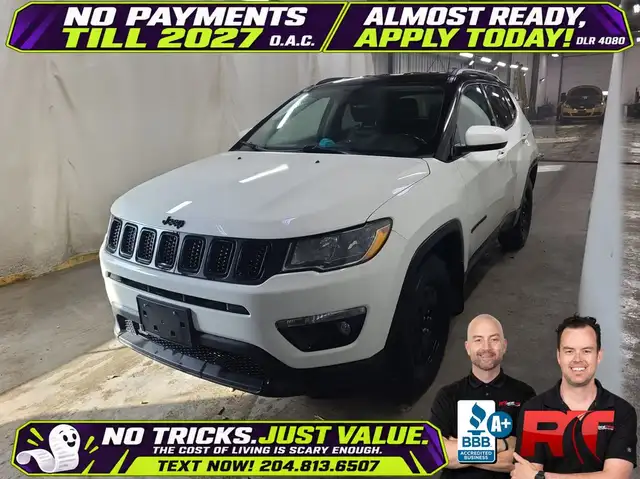 2021 Jeep Compass Altitude 4WD - NAV, Heated Leather/Wheel, Lift