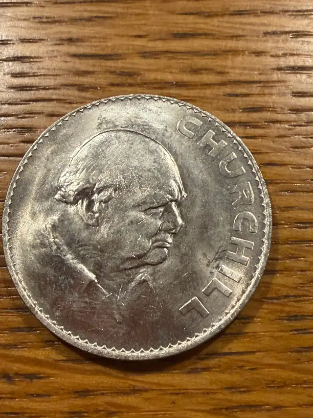 Roll of  ( 18)  1965 British Unc.  Churchill one crown Coins