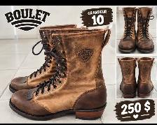 BOTTES EN CUIR DE MARQUE BOULET VALEURS 456 $ DEMANDE 250 $ - Photo 3