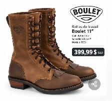BOTTES EN CUIR DE MARQUE BOULET VALEURS 456 $ DEMANDE 250 $ - Photo 5