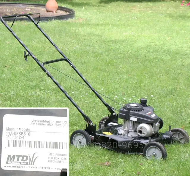 Tondeuse à gazon 20' MTD 140cc OHV gas lawn mower