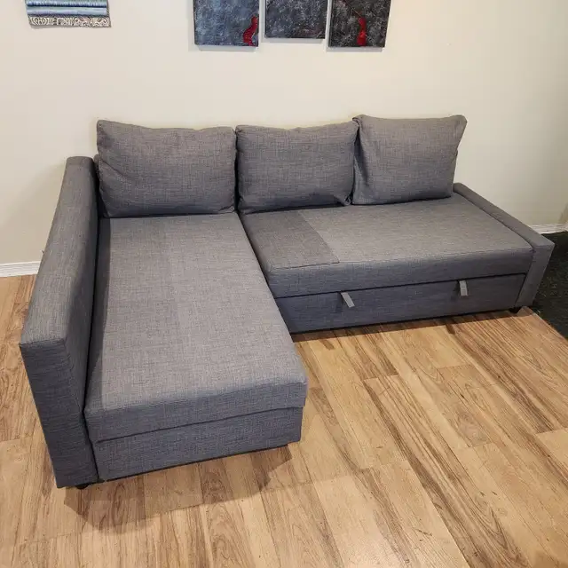Used (Good Condition) Grey IKEA sofa bed   FREE DELIVERY