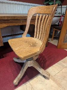 Antique Oak office chair