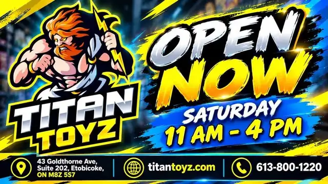 Open today Titan Toyz huge selection of action figures