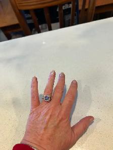 Tanzanite and Diamond Ring 14k gold - Photo 3