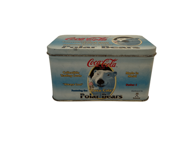 Coca-Cola Polar Bears Metal Trading Card Tin