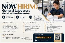 General Labourers (Laundry / Linen Processing)