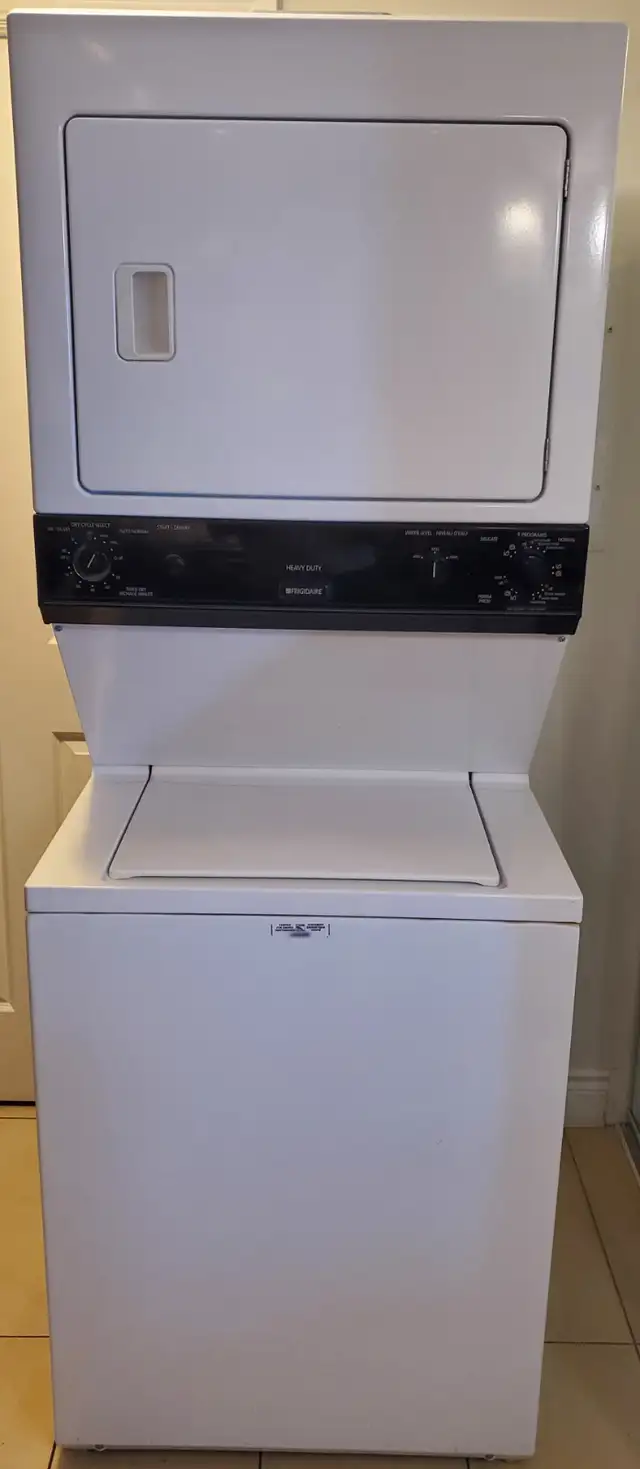 Frigidaire Stacked Washer Dryer-Quality Guaranteed