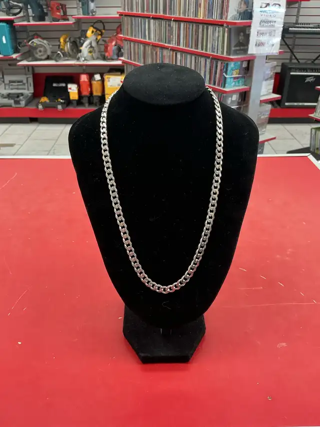 Chaîne collier homme en argent — Maille Gourmette