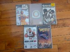 Lot 5 x Sony Playstation PSP Video Games