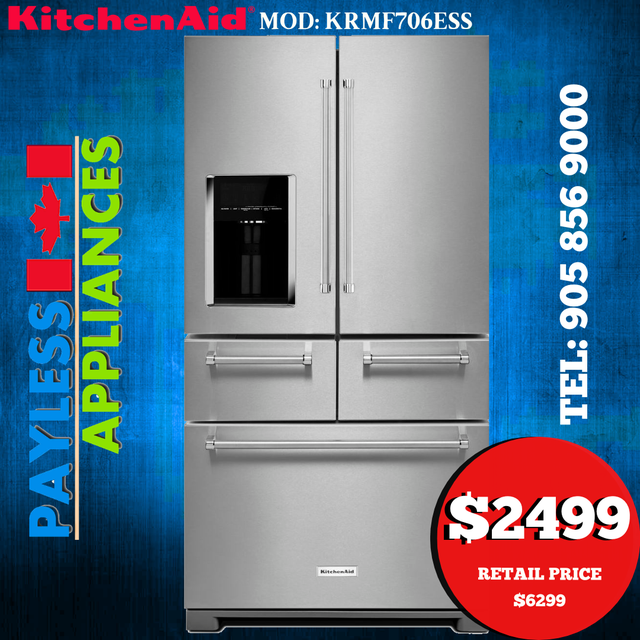 KitchenAid KRMF706ESS 36' French Door Refrigerator 25.8 cu. ft.