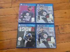 Lot 4 x Sony Playstation 4 Video Games