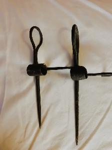 2 Antique miner’s candlesticks - Photo 2