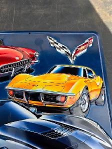 Corvette Hanging Wall Decor 12x13' Open Roads Brand GM Official - Photo 3