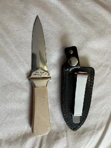 Vintage "Ka-bar boot knife" with leather sheath - Photo 2