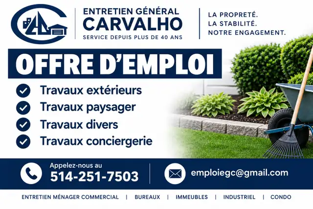 emploi: personne à tout faire