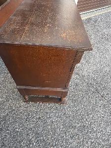 Free delivery Antique Oak Sideboard Buffet - Photo 6