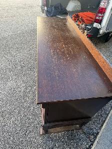 Free delivery Antique Oak Sideboard Buffet - Photo 9