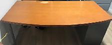 ~Solid Wood & Metal Desk Set w/ Metal Filing Cabinet & Bookcase~ - Photo 2