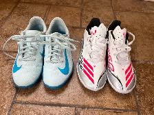 Indoor soccer shoes (Nike and Adidas) For sale