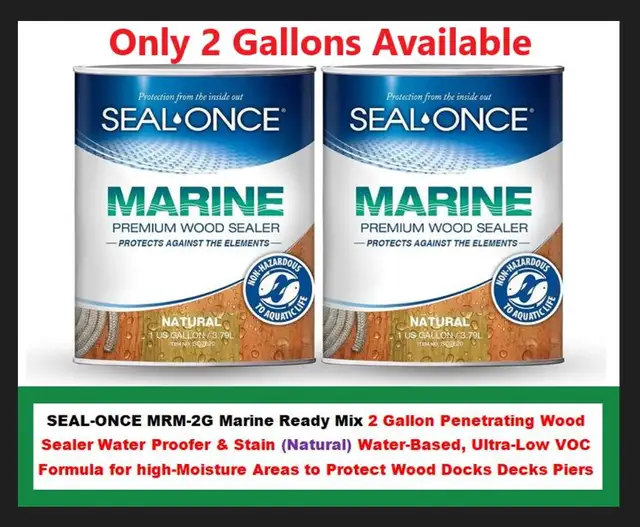 SEAL-ONCE Marine Ready Mix 2 GAL Penetrating Wood Sealer NATURAL