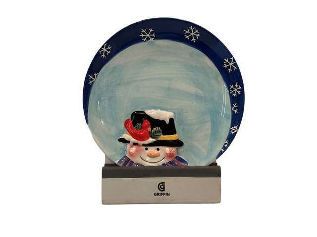Griffin Snowman Decorative Plate