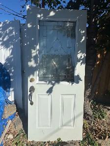 33.75" Ouside Steel glass door