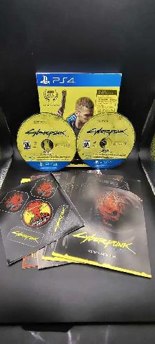 PS4 CYBERPUNK 2077 W/MANUAL & EXTRAS