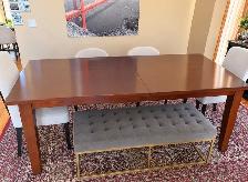 Large Extendable Dining Table – 7 to 9 Feet – $225