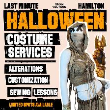 Halloween Costume Services • Professional Costumer • LAST CALL