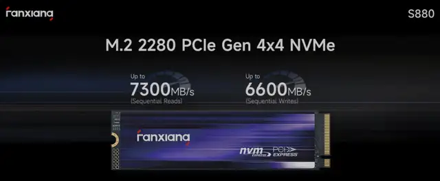 SSD Drive - Fanxiang 4TB (Ranxiana) S880 PCIe 4.0 M.2 NVMe