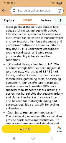 WATERPROOF BIKE TENT - Photo 2